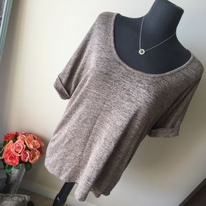 Brown 1X Blouse